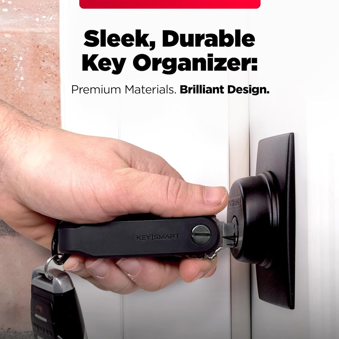 KeySmart Keychain Key Holder - Compact Key Organizer for Key Chain, EDC Key Chains, Key Ring Keychains