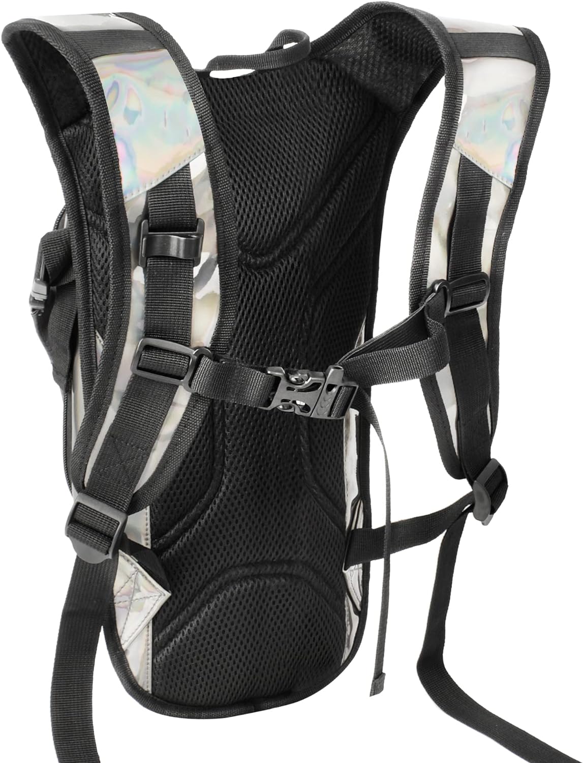 Reflective Hydration Backpack, Hydration Pack - Water Backpack with 2L/3L Hydration Bladder, Essential for Festivals - Rave Hydration Pack for Hiking, Running, Cycling, and Festivals