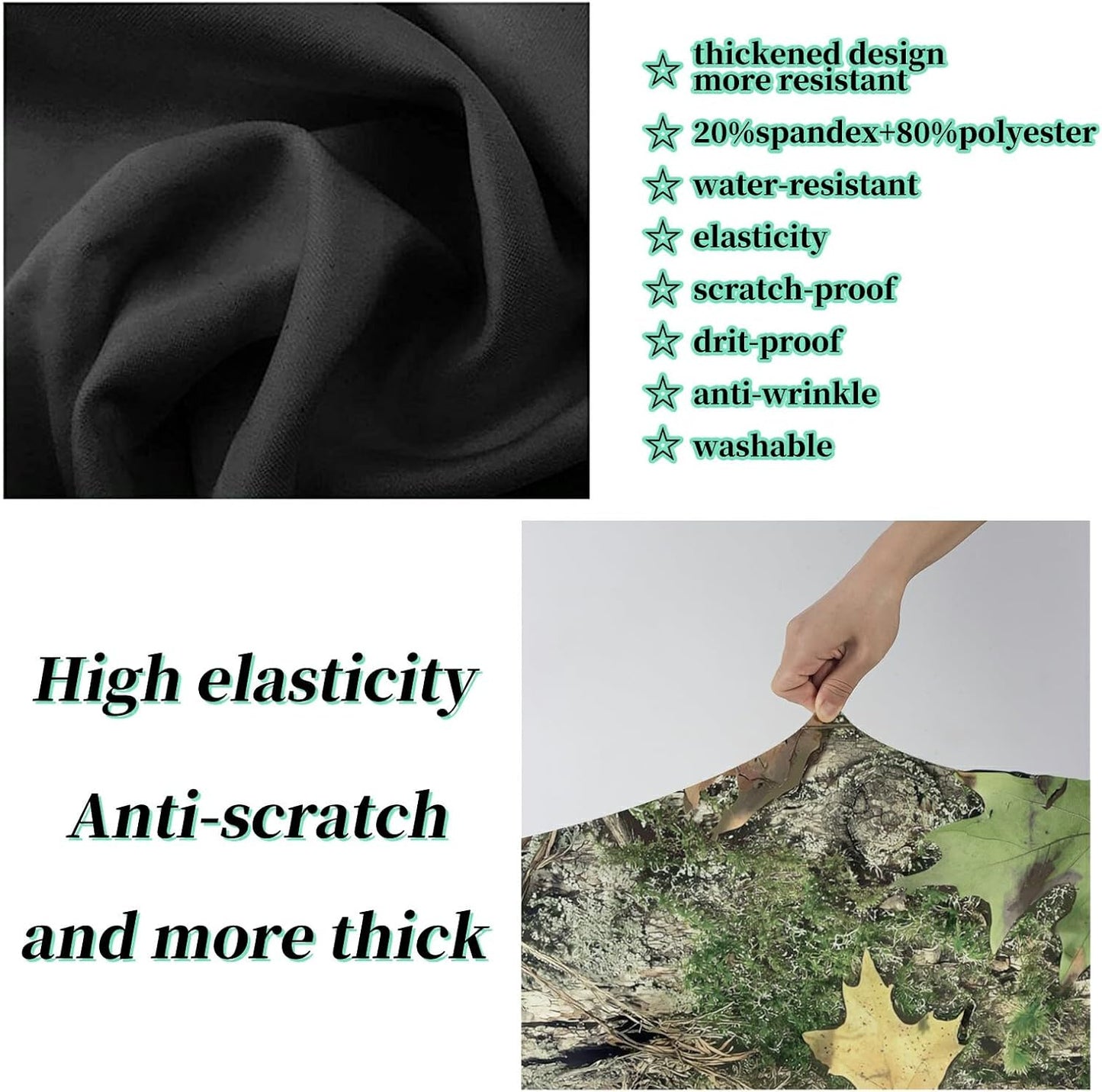 Luggage Cover Plus - Camo Tree Travel Suitcase Cover for 26-28 inch Luggage with Concealed Zipper, Washable Elastic Cloth, Dustproof, Anti-Scratch