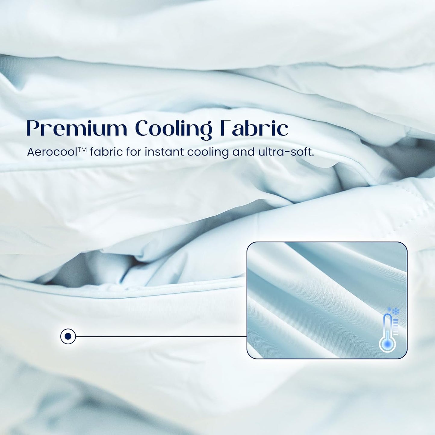 Dream Valley® Outlast® Deepsleep Cooling Comforter, King Size, NASA-Grade Space Technology Cooling Blanket for Hot Sleepers Night Sweats, Q-Max > 0.45 Aerocool™ Breathable, Cool Grey, 106"x90"