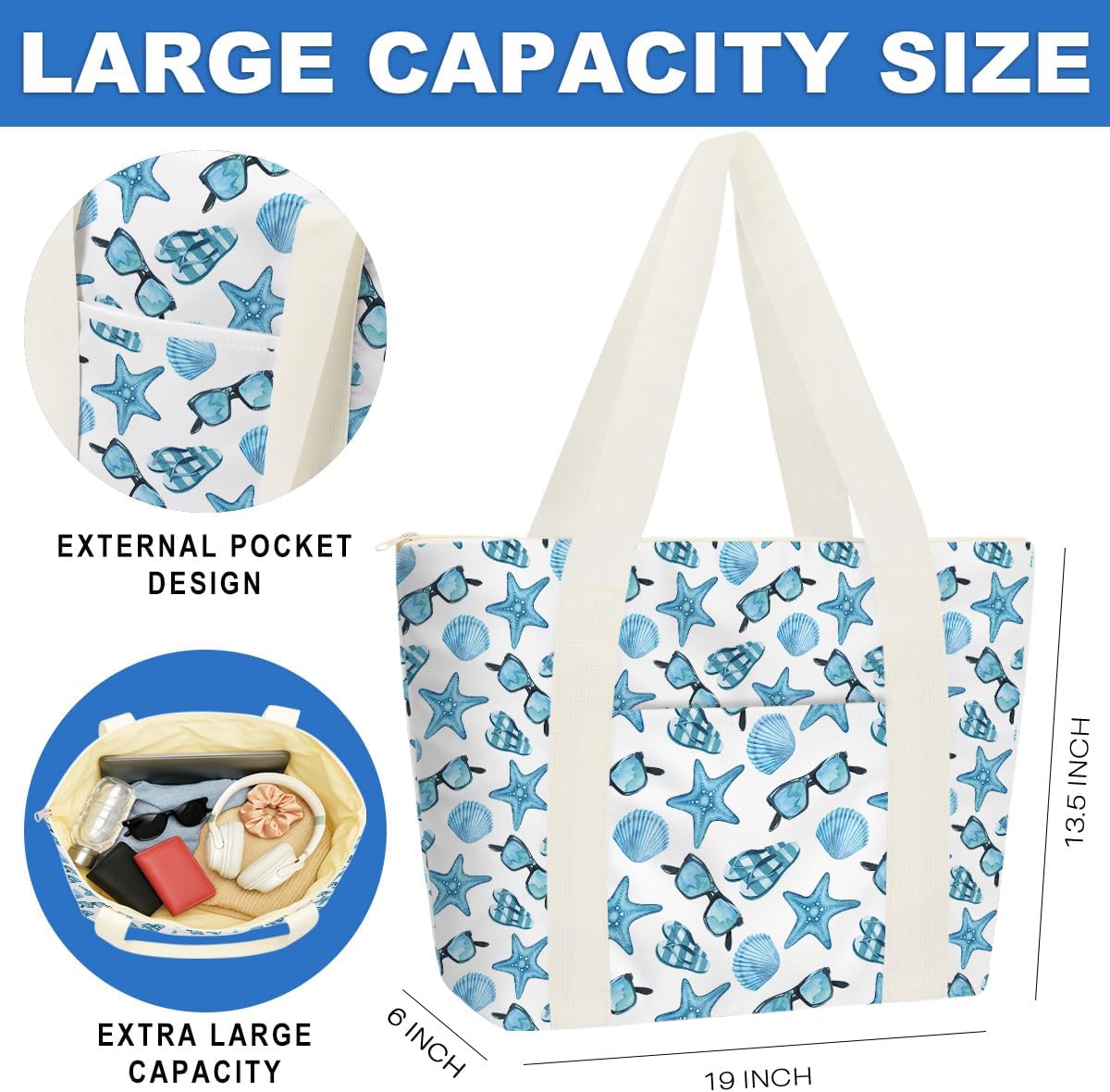 Beach Bags Wet Bag for Swimsuit Tote Bag for Friends Travel Gifts, Aloha Bags Waterproof Vacation Essential