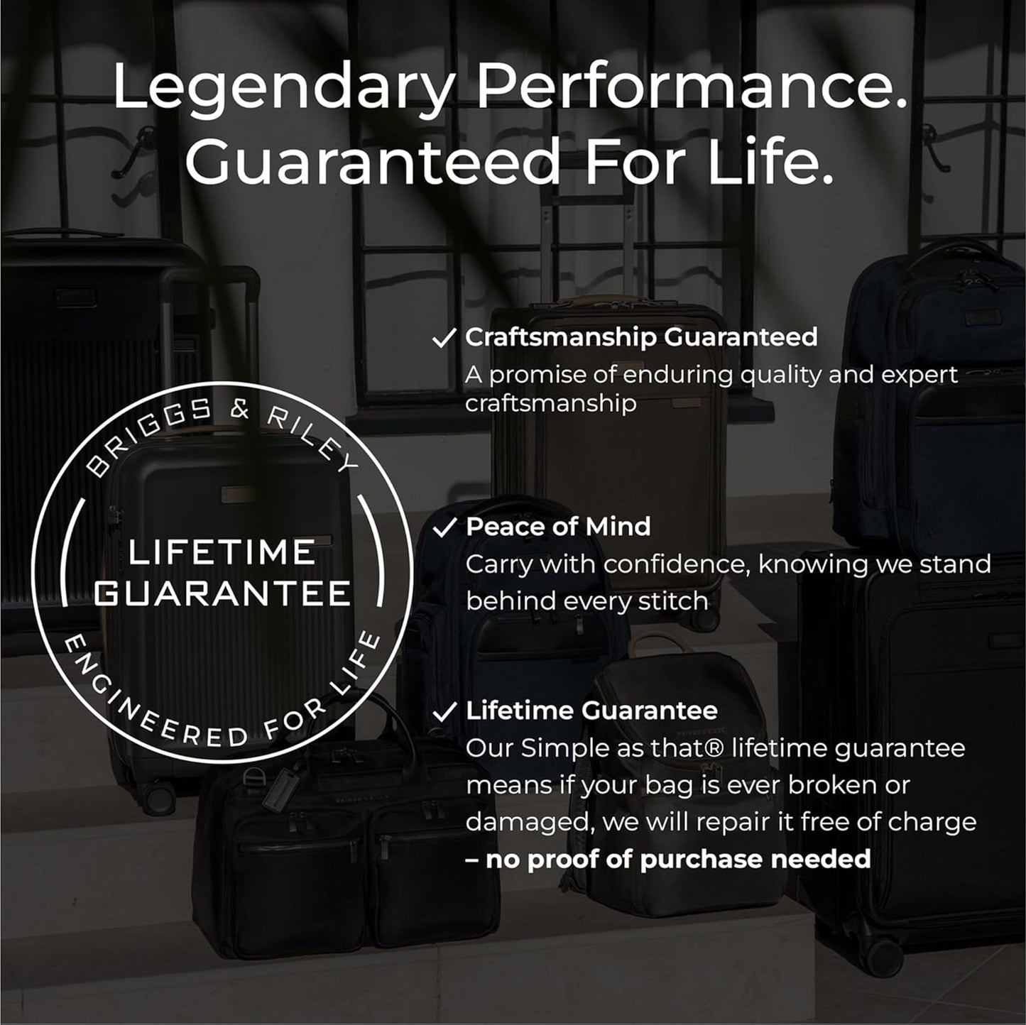 Briggs & Riley Essential 22" Carry On Expandable Spinner - Luggage for Travel, Suitcases with Wheels, Softside Rolling Bag for Men & Women, Self-Repairing Zipper - Baseline Collection, Steel Gray