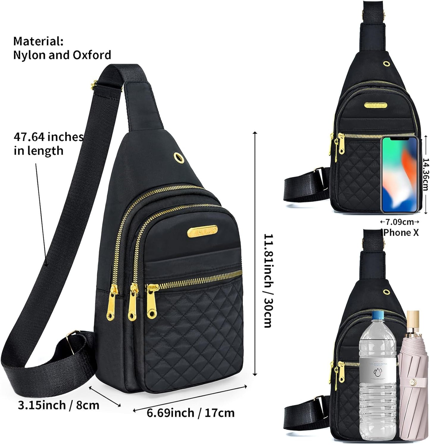 Small Sling Bag For Women Men Casual Crossbody Sling Backpack