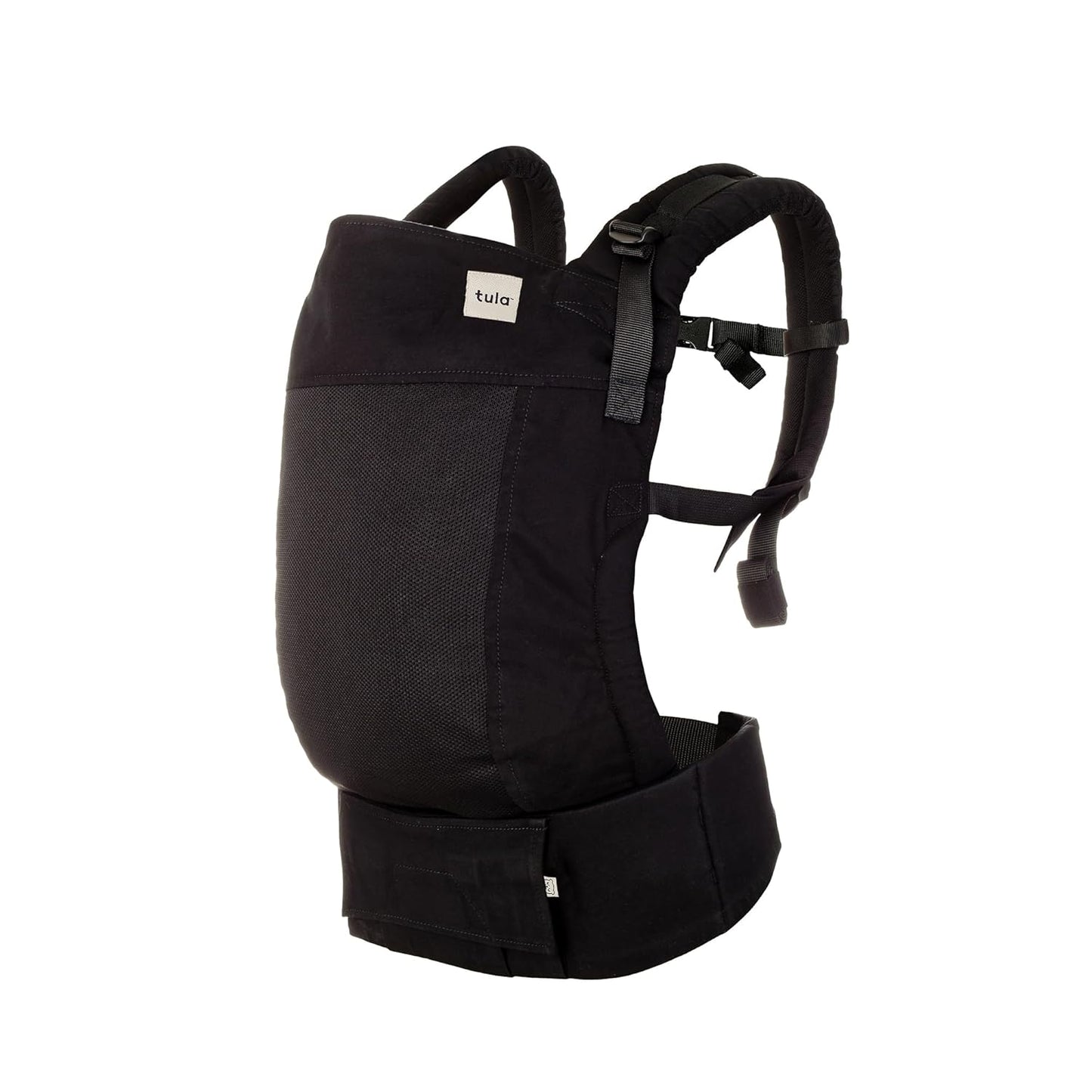 Baby Tula Standard Coast Mesh Baby Carrier Newborn to Toddler, Adjustable & Ergonomic Carrier w/Multiple Carry Positions for 15lbs to 45lbs - Breathable Lightweight Design - Urbanista (Black)