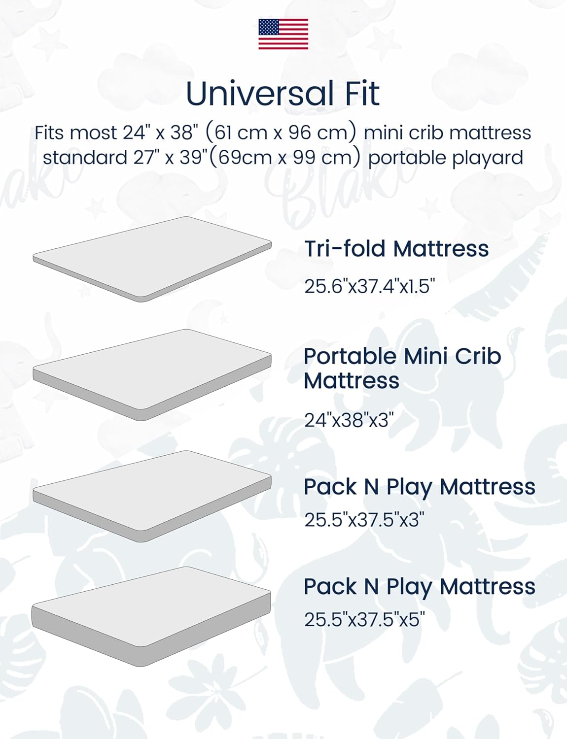 TotAha Premium Soft Pack n Play Sheets, Super Stretchy Jersey Knit Mini Crib Sheets Fitted, Silky Comfort Graco Pack and Play Mattress Sheets 2-Pack, Purple Butterfly
