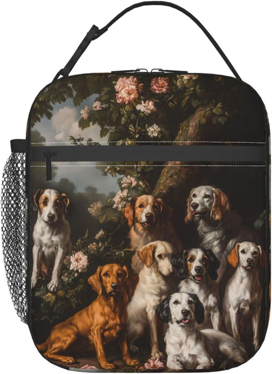 Dog Insulated Lunch Box for Women Men Dog Lunch Bag for Travel,or Fishing Polyester Dog Lunch Box