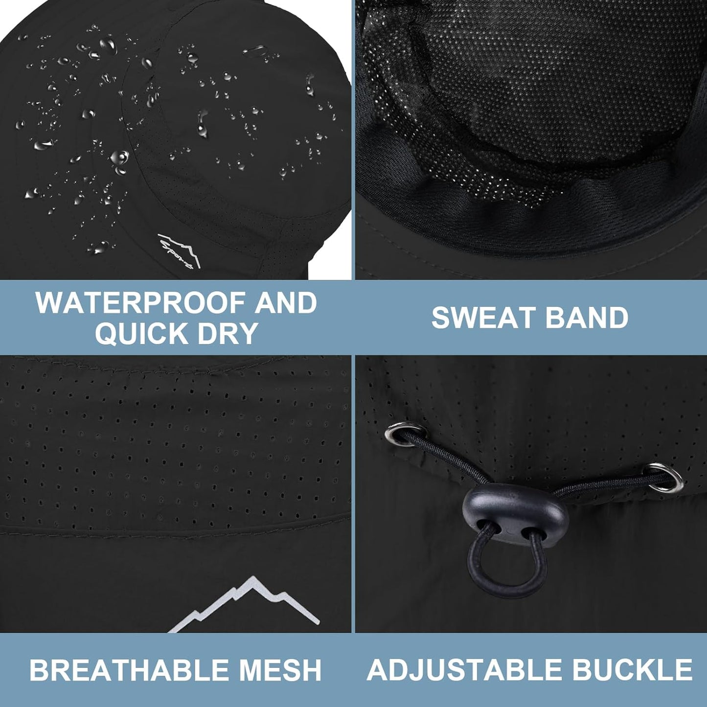 Sun Hat for Men Women with Neck Flap,UPF 50+ UV Protective Hiking Fishing Hats,Wide Brim Sun Hat for Women&Men