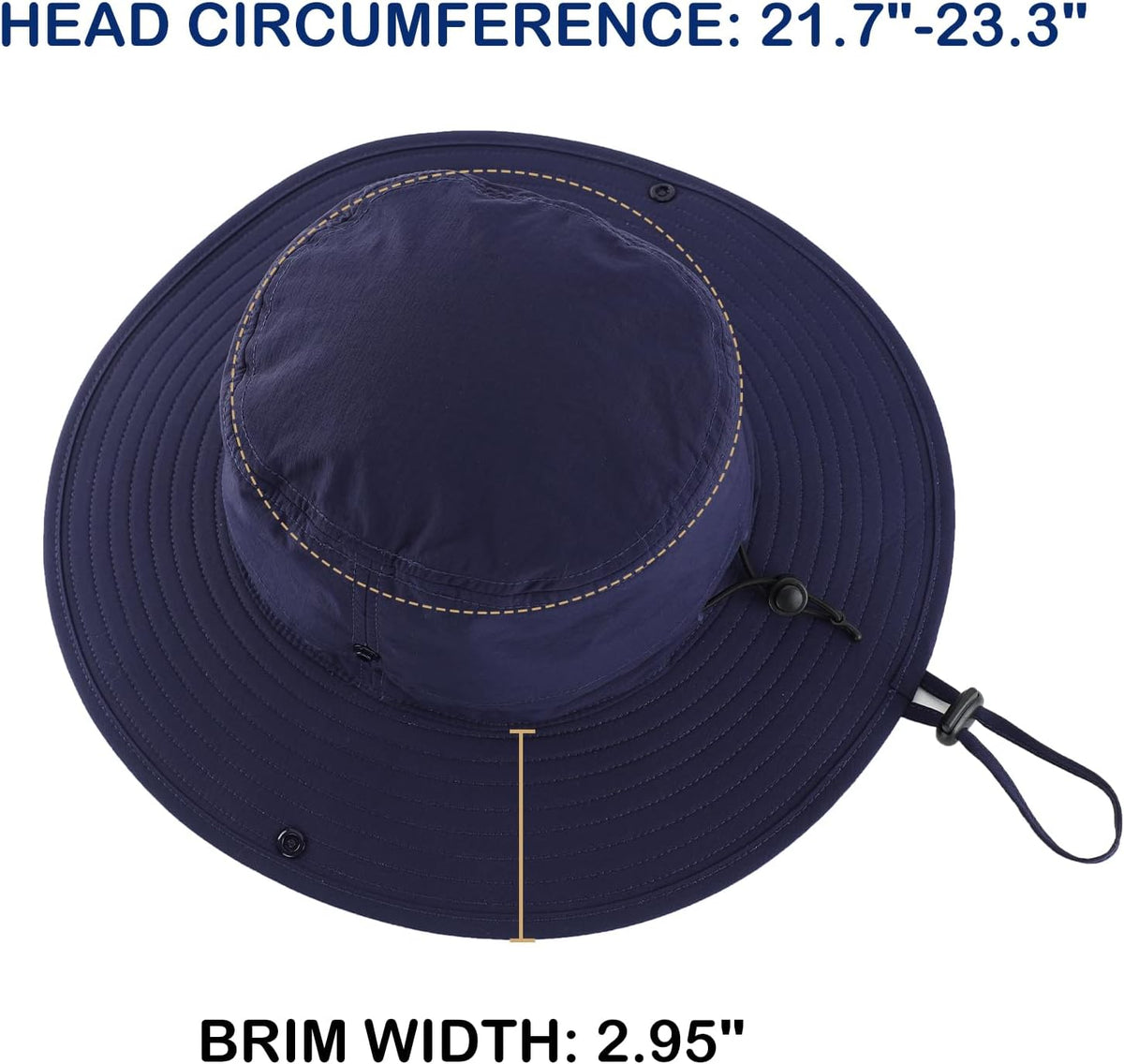 Connectyle Sun Hat for Men Women Outdoor UV Protection Safari Hat for Fishing Hiking Gardening Breathable Cowboy Hat UPF50