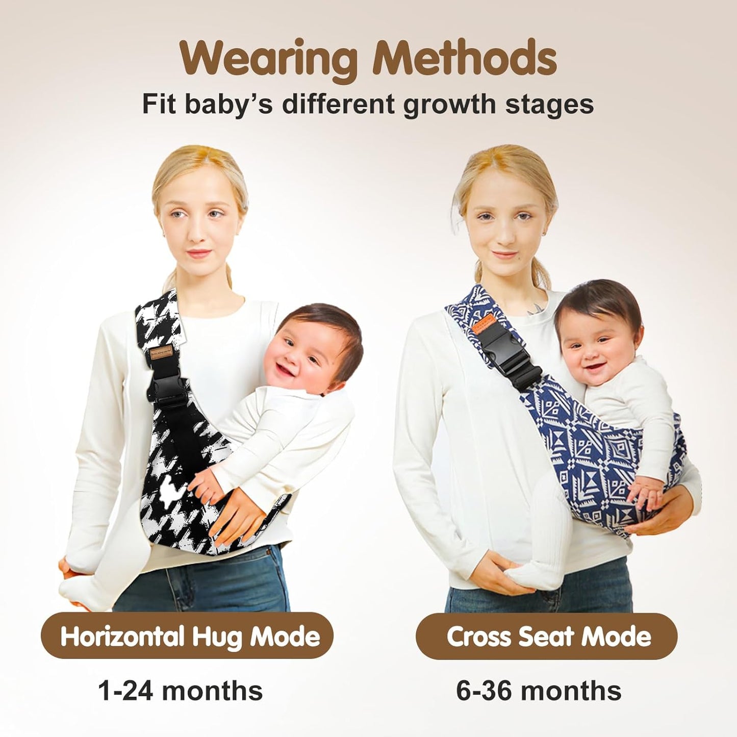 Baby Sling Carrier,Toddler Carrier, 2025 New Baby Sling,Portable and Lightweight Sling,Non-Slip Hip Seat Carrying 10-30lbs(Star)