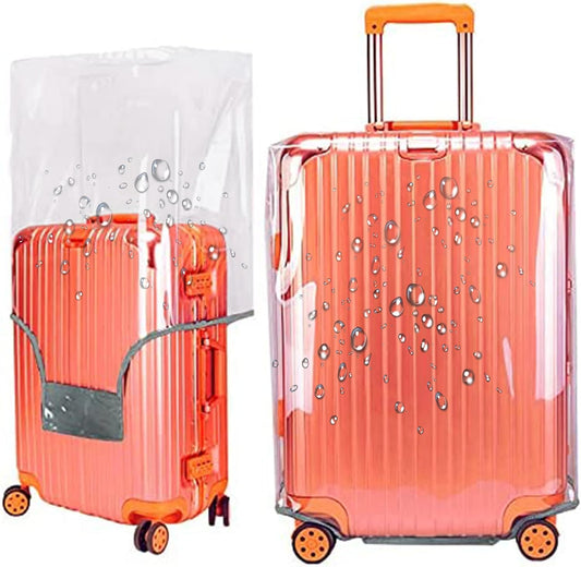 20 Inch Luggage Covers for Suitcase TSA Approved,Carry On Luggage Cover Protector Suitable 20-21 Inch Full Clear 3mm Thickness Protector PVC Clear Suitable for Long Travel Accessories
