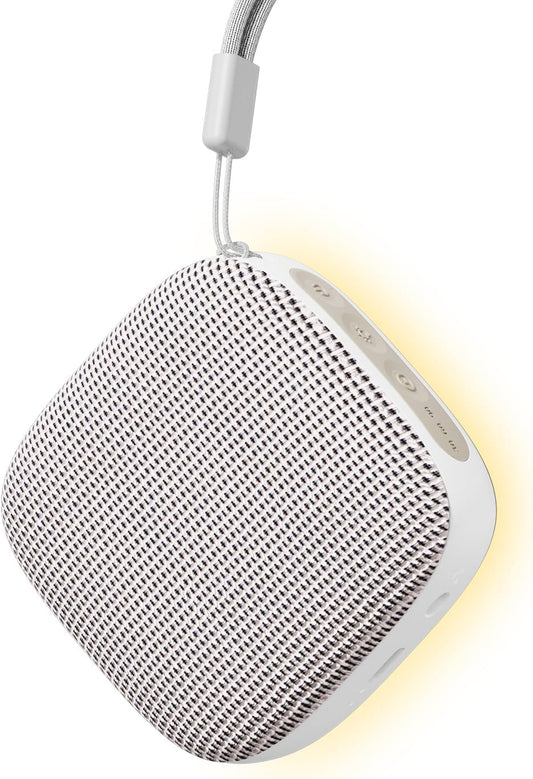Portable Sound Machine for Travel, White Noise Sound Machine for Sleeping with Night Light, Mini Noise Machine with 20 Quality Non-looping Sounds, Headphone Jack, Memory, Timer for Adults,Hotel