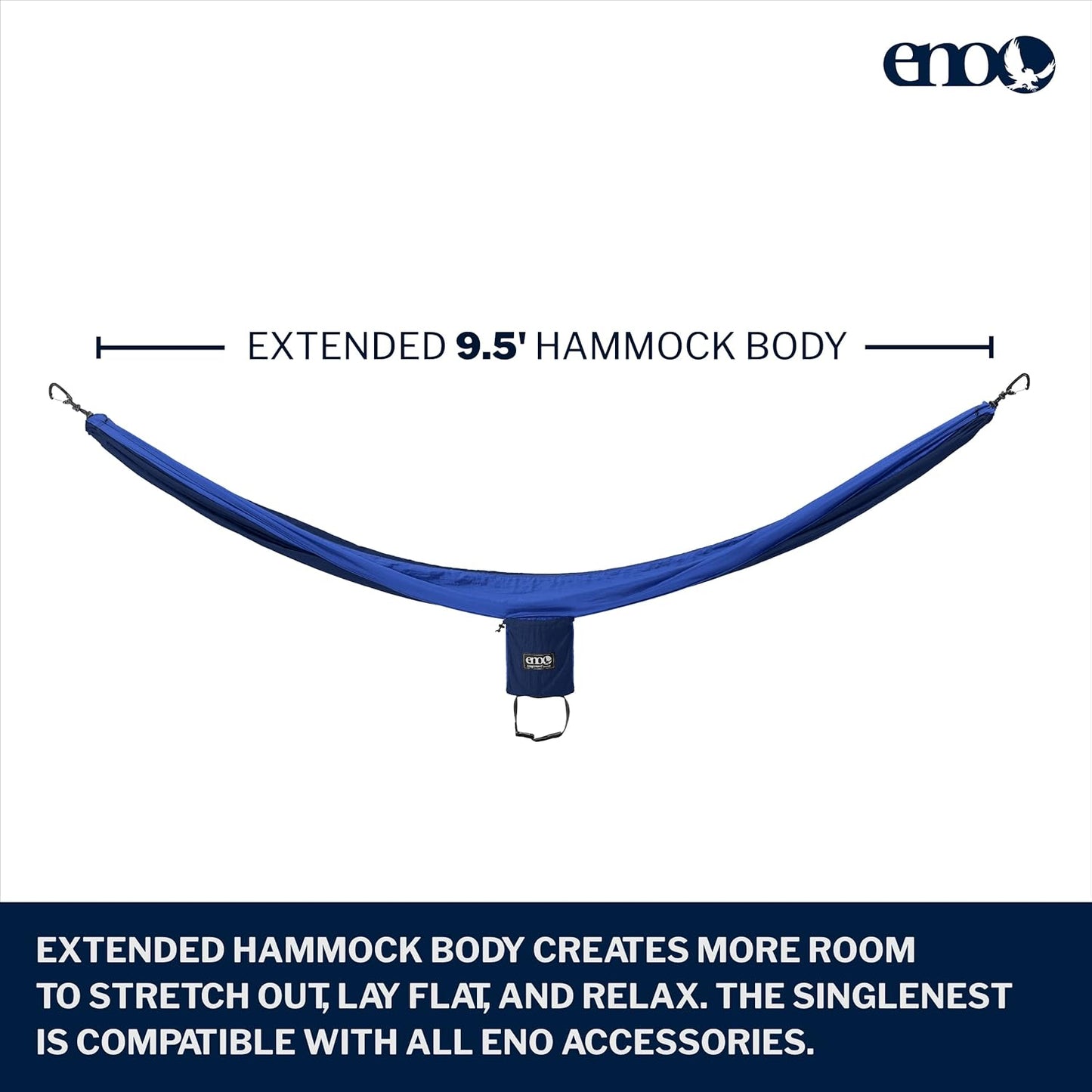 ENO, Eagles Nest Outfitters SingleNest Lightweight Camping Hammock