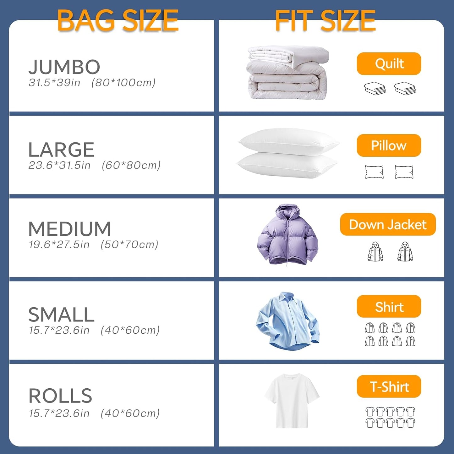 Vacuum Storage Bags for Clothing, 8 Pack Vacuum Seal Bags (4 Jumbo, 4 Large) for Clothes, Comforters, Blankets, Bedding, Space Saver Bag with Electric Pump (2025 Upgrade)