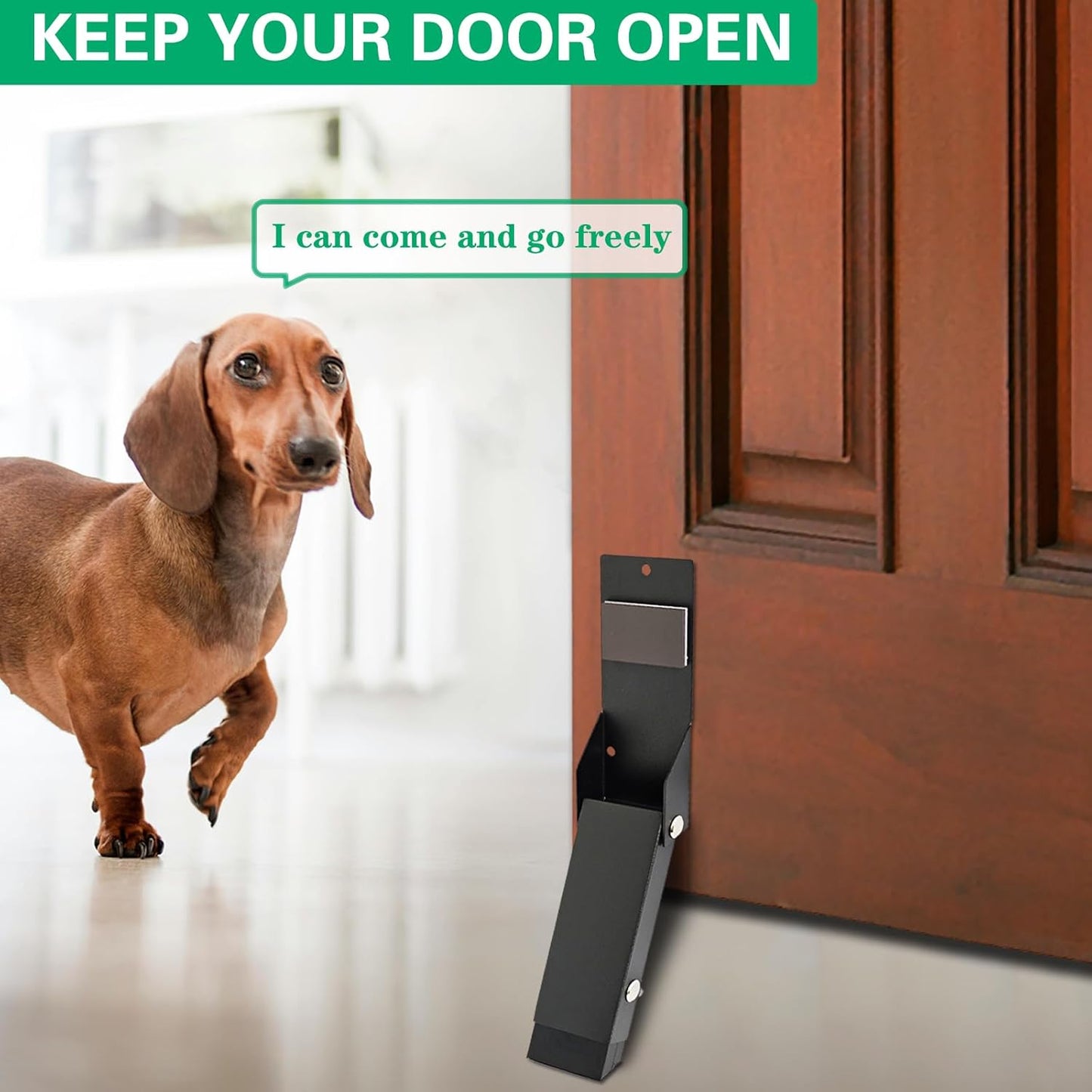 Door Stoppers, Kick Down Door Stop, Door Stopper for Bottom of Door, Suitable for Doors with a Gap Up to 3.5 Inches, Door Holder to Keep Door Open