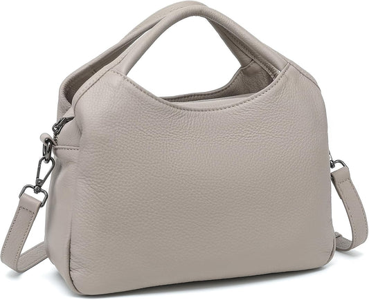 KOGTLA Genuine Leather Purses for Women, Crossbody Shoulder Bags with Top-Handle, Tote Satchel Handbags