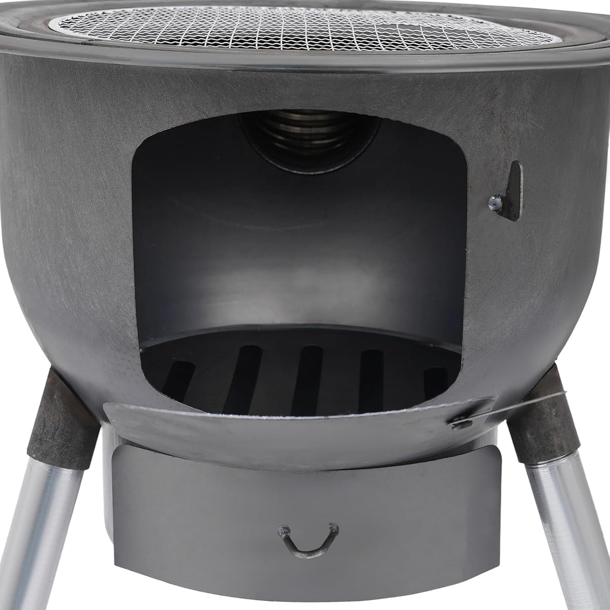 Camping Stove, Wood Burning Stove, Portable Grill Barbecue Cooking Grate and Cooktop with 3 Size Stove Rings, Multi-Functional Firewood Stove for Outdoor, Fishing, Hiking