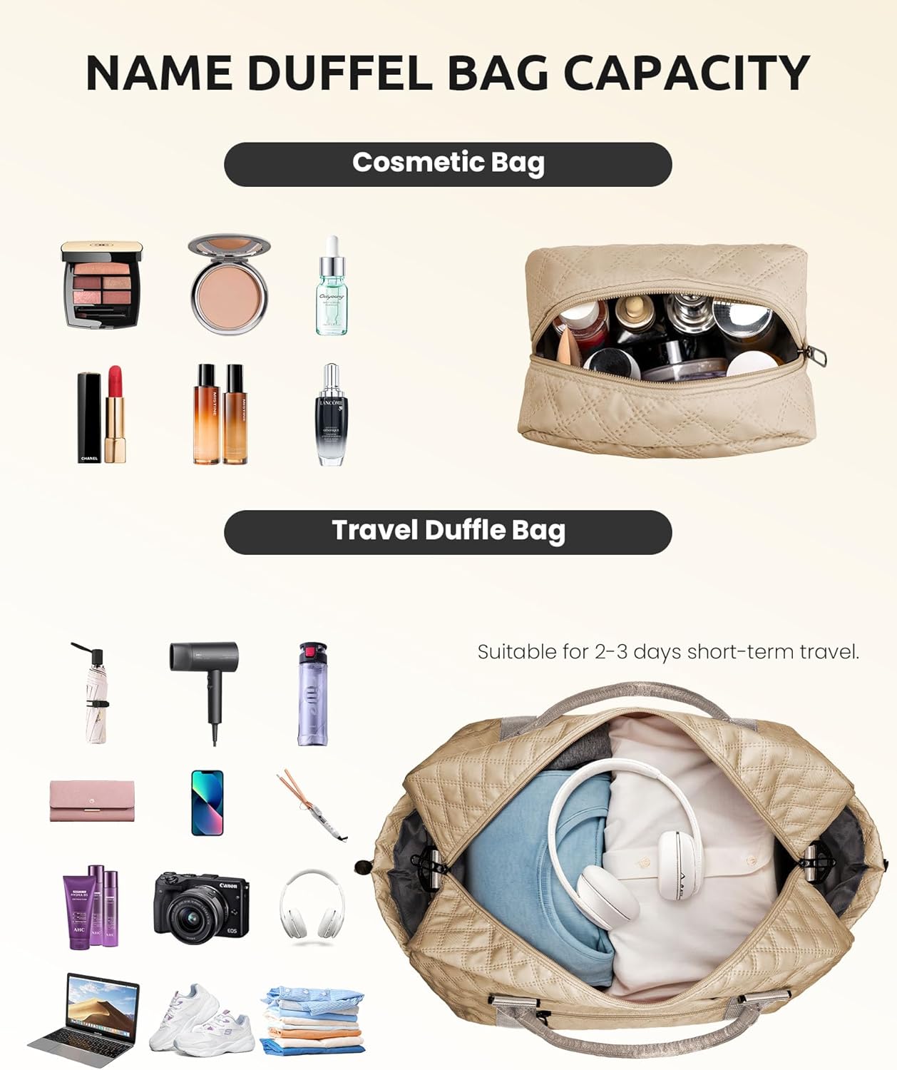 Gifts for Teen Girls 16-18, Birthday Gift-Initial Travel Bag with Shoe Compartment, Personalized Weekender Bag, Monogram Overnight Bag for Women, Letter Travel Bag with Makeup Bag (Letter Z)