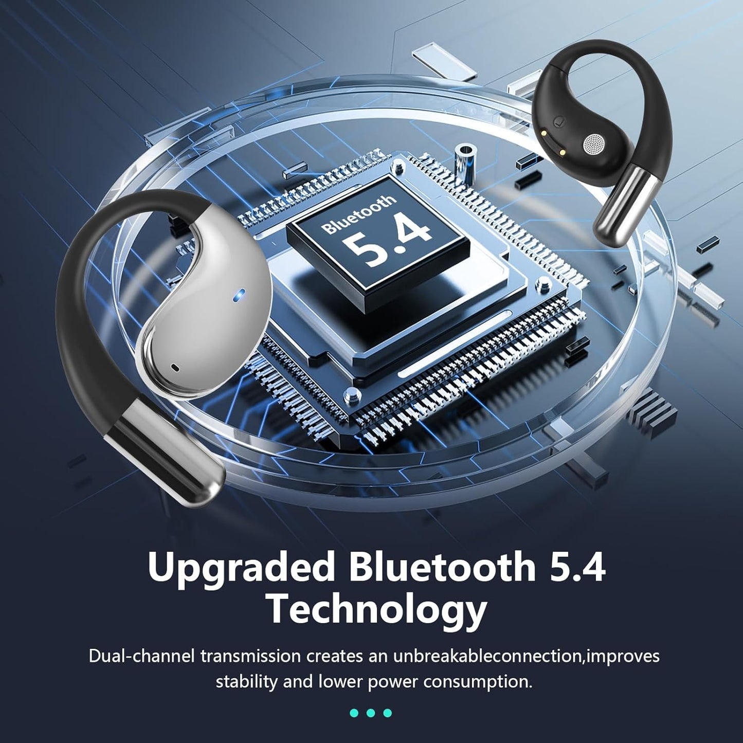 AI Language Translation Earbuds Real Time, Audifonos Traductores Inglés Español, Translator for 144 Languages & Accents, 3-in-1 Translating Headphones with Charging Case, For iOS/Android (Matte Black)
