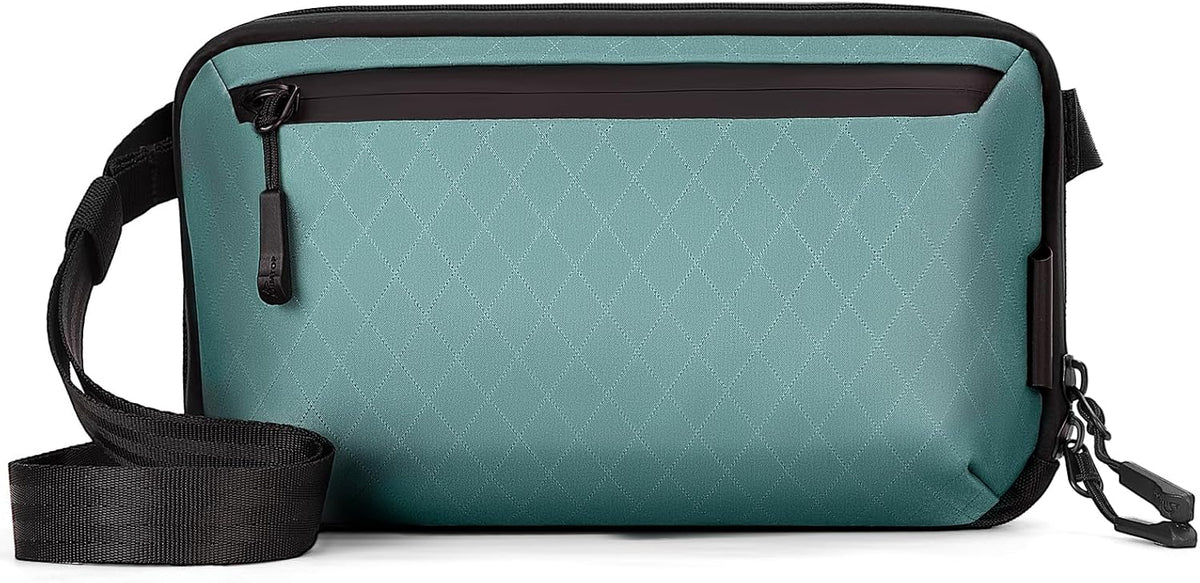 Electronics Organizer Tech Travel Pouch – Waterproof Nylon Diamond Quilted & 900D Travel Case Cable Bag for Cords Chargers