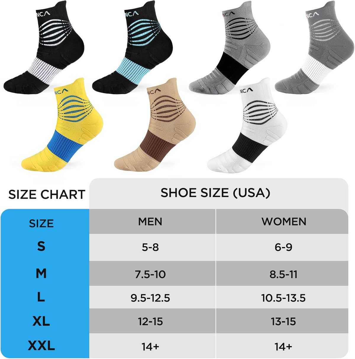 NEENCA Medical Compression Socks for Women & Men Circulation—2 Pairs, Ankle Compression Stockings for Pain Relief, Plantar Fasciitis, Swelling, Running, Nurses, Travel, Pregnancy, Flying. 20-30 mmHg