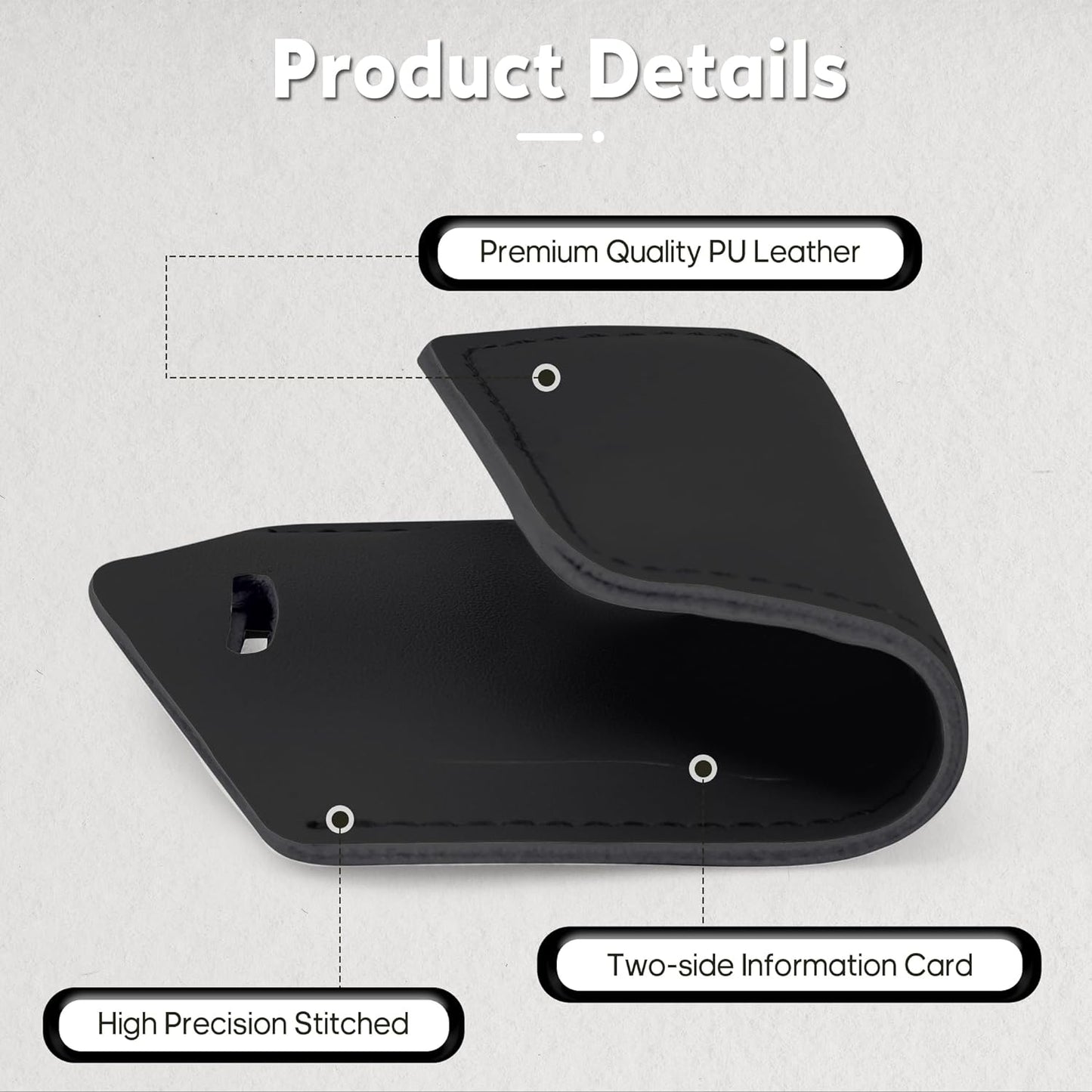 Travelambo Luggage Tags for Suitcases PU Leather Travel Tags Bag Tags Privacy Protection Travel Essentials