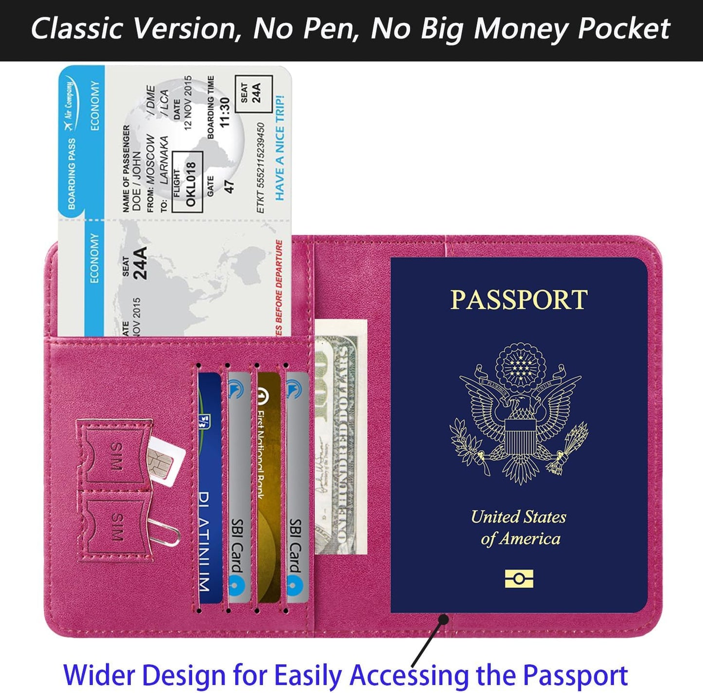 Passport Holder Cover Wallet Travel Essentials RFID Blocking Leather Card Case International Must Haves Travel Accessories for Women Men(101#Purple)