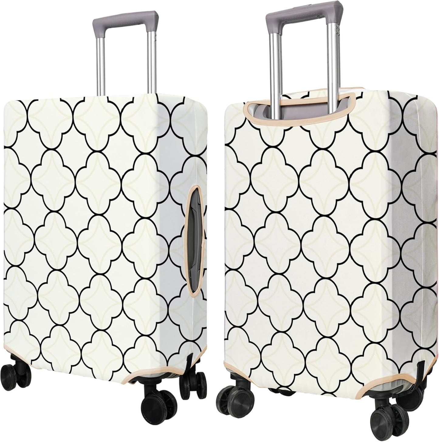 Travel Luggage Cover Suitcase Protector Fits 18-32 Inch Wheel Covers PatternedTravel Related Items Flower Luggage Protector Elastic S
