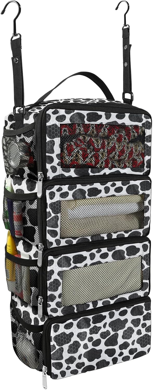 Suitcase Organizer, Travel Luggage Organizer Portable Hanging Travel Shelves Collapsible Hanging Packing Cubes for Carry on Suitcase