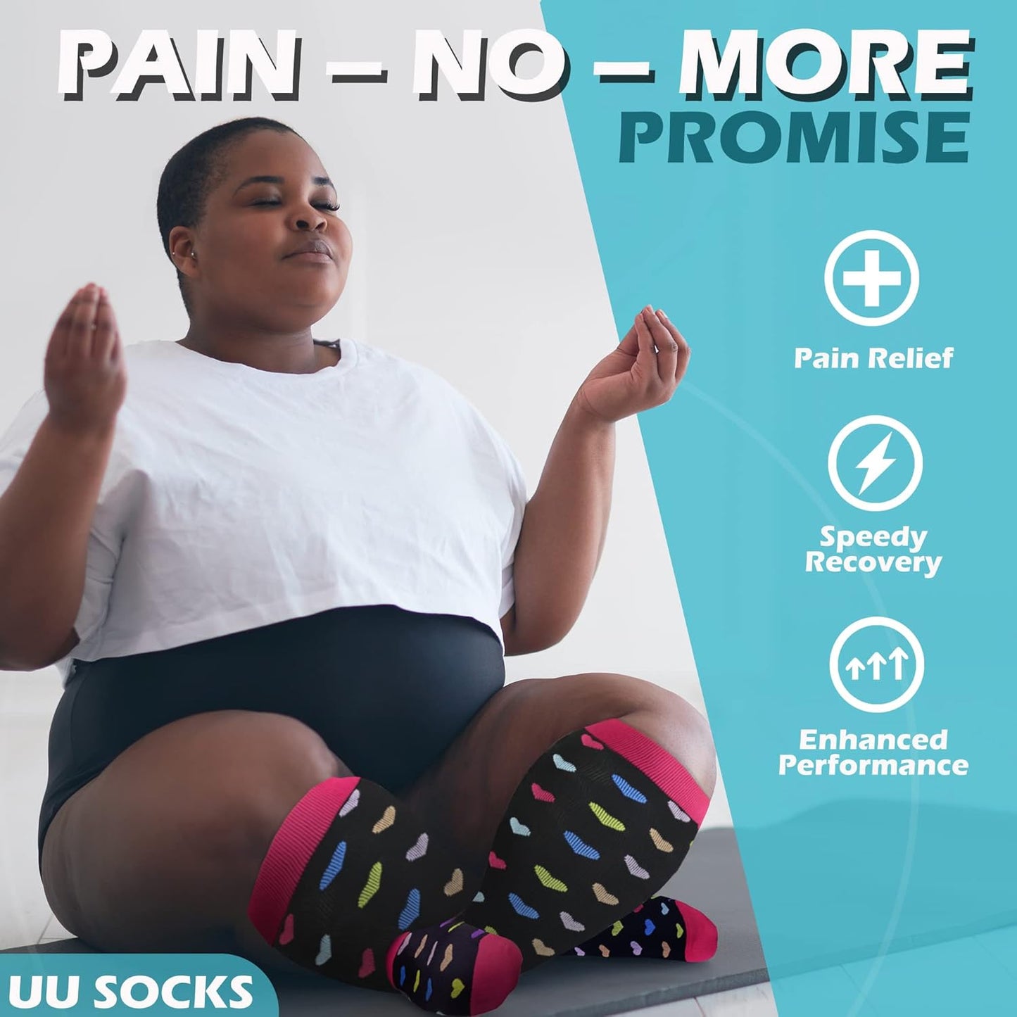 Medical Compression Socks for Women and Men 3 Pairs 20-30 mmHg Knee High Christmas Compression Stockings Circulation Best for Running Athletic Nurses