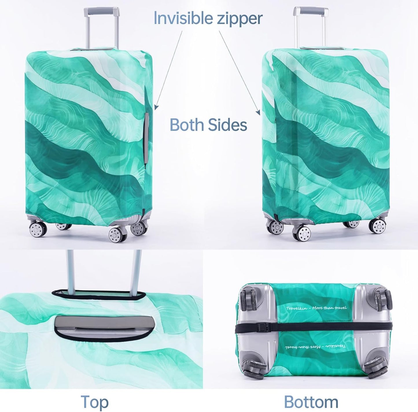 Travelkin Luggage Covers For Suitcase Tsa Approved,Suitcase Cover Protector Fit 18-21 Inch Luggage