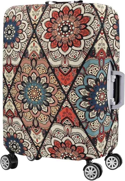7-Mi Travel Trolley Case Cover Protector Suitcase Cover 19"-20" Trolley case Luggage Storage Covers for Men Women, Retro