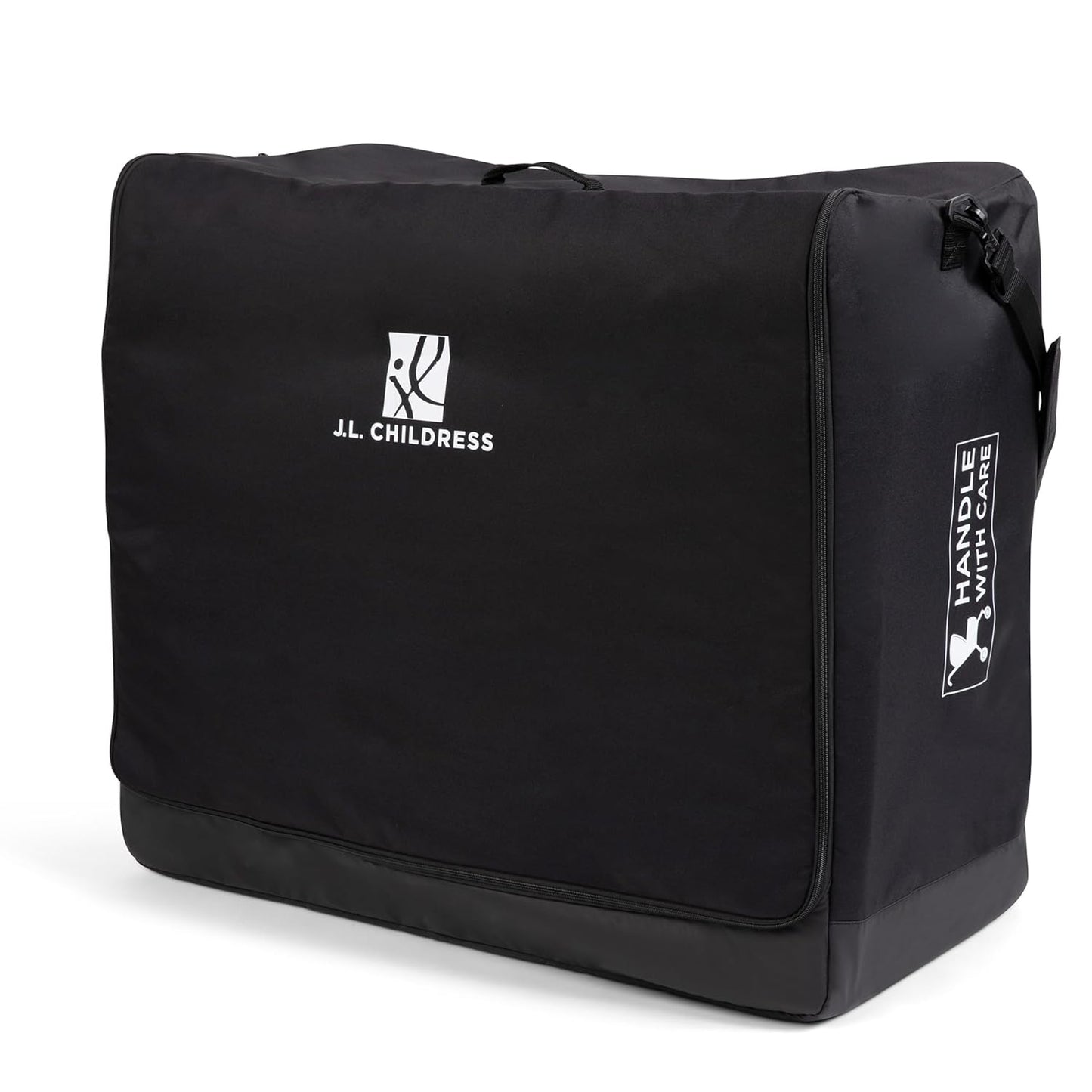 J.L. Childress Universal Stroller Travel Bag for Airplane - Fits Most Baby Strollers, Flying Essentials, Airport Accessories for Gate or Luggage Check, ID Card, AirTag Compatible - Medium, Padded
