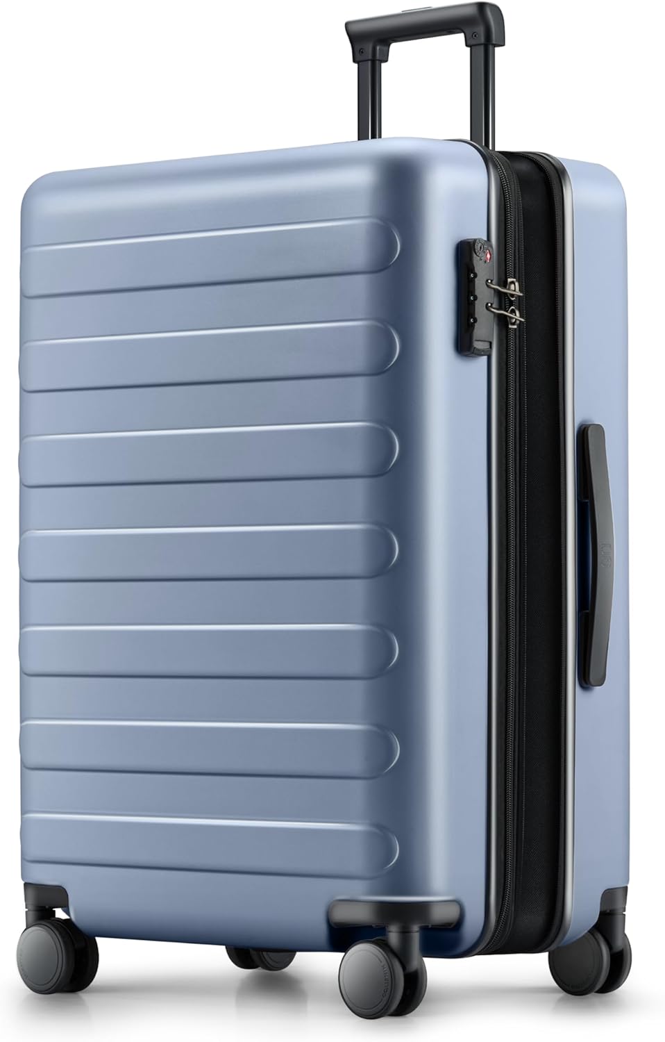 NINETYGO Large Checked Luggage 28 Inch, Checking In Luggage with Smooth Spinner Wheels, Expandable, Hard Shell PC Suitcase, Lightweight Travel Luggage, TSA Approved (Shadow, Rhine Max)
