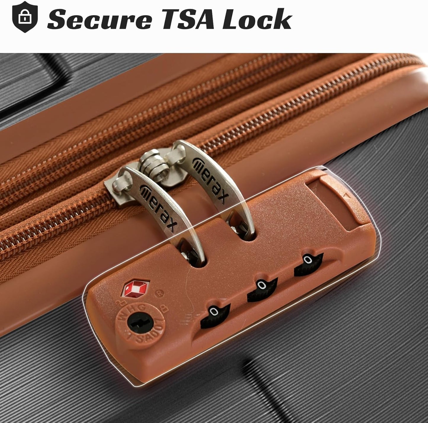 Merax 24 Inch Expandable Checked Luggage, Hardshell ABS Medium Suitcase with Spinner Wheels, TSA Lock, Lightweight Travel Suitcase for Long Trips and Vacations
