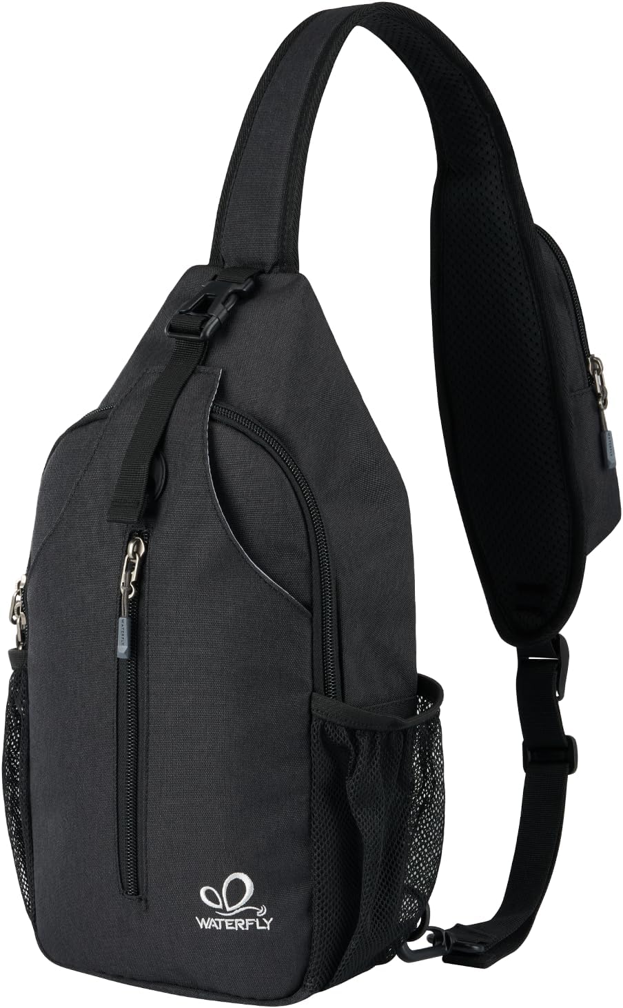 WATERFLY Crossbody Sling Backpack Sling Bag Travel Hiking Chest Bag Daypack