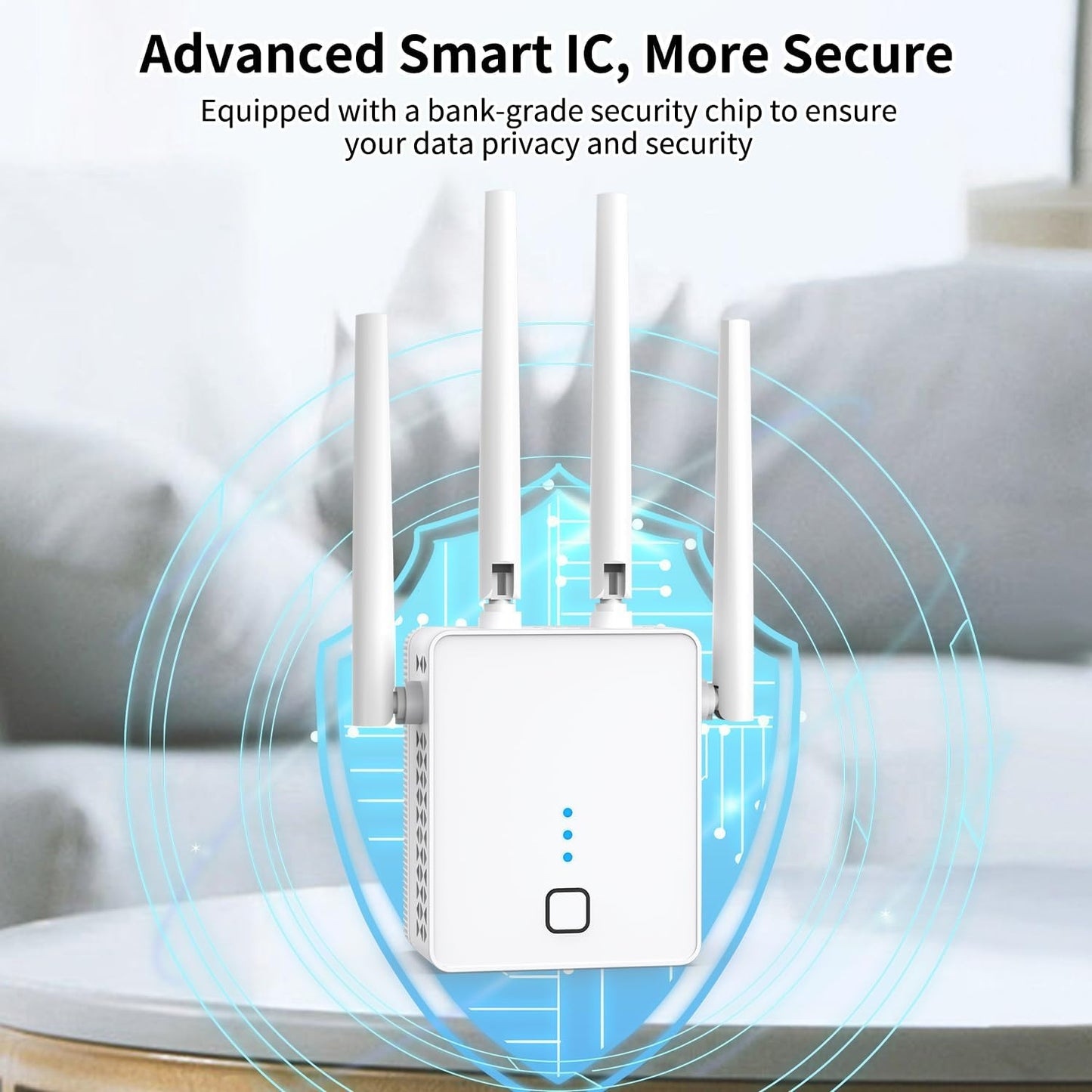 WiFi Extender, 2024 Fastest WiFi Booster 1200Mbps Dual Band (5GHz/2.4GHz) WiFi Extenders Signal Booster for Home, WiFi Repeater with Ethernet Port Covers up to 10000sq. ft and 55 Devices