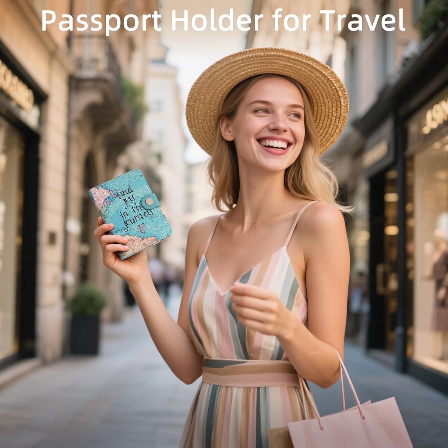 ZOPPEN Passport Holder Women, Passport Cover Travel Wallet Rfid Blocking Passport Wallet Cover Case Travel Essentials Document Organizer, Map