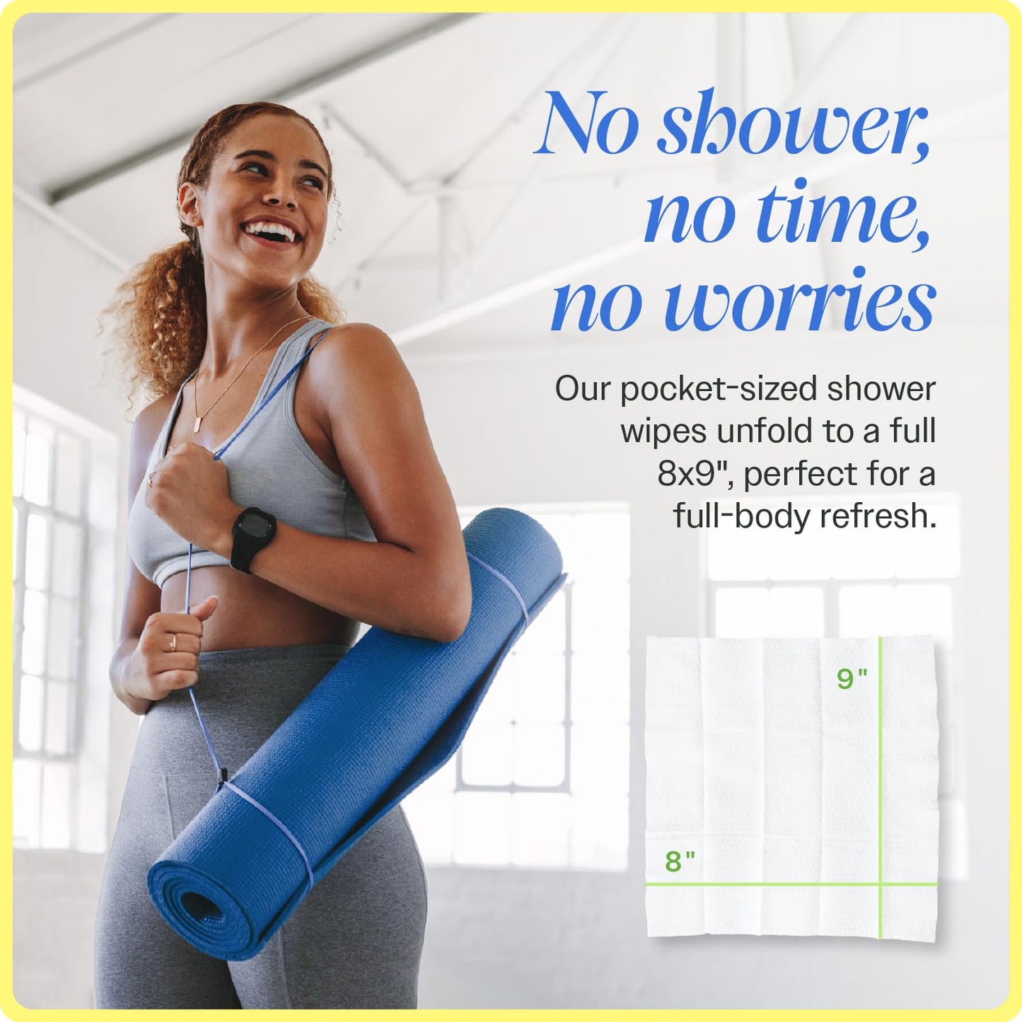 On-the-Go Body Cleansing Cloths Unscented - 30 CT Large, Biodegradable Wipes for Instant Freshness - Perfect for Travel, Post-Workout, and Quick Clean-Ups