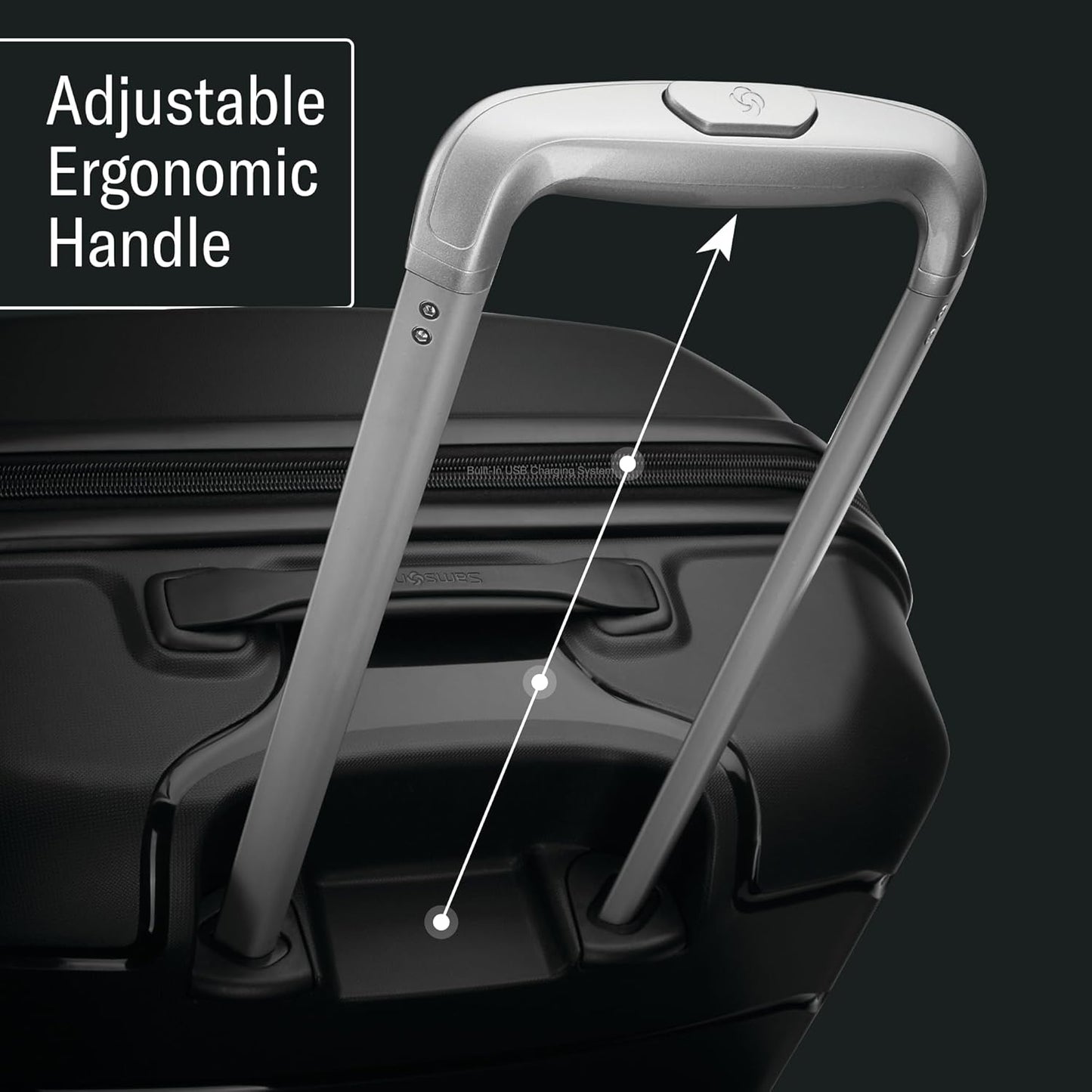 Samsonite Freeform Hardside Carry-On Luggage with Spinner Wheels - Hardshell Suitcase - TSA, Airline-Approved - Expandable Hard Shell, Smooth Rolling Wheels for Lightweight Travel - Mint Green