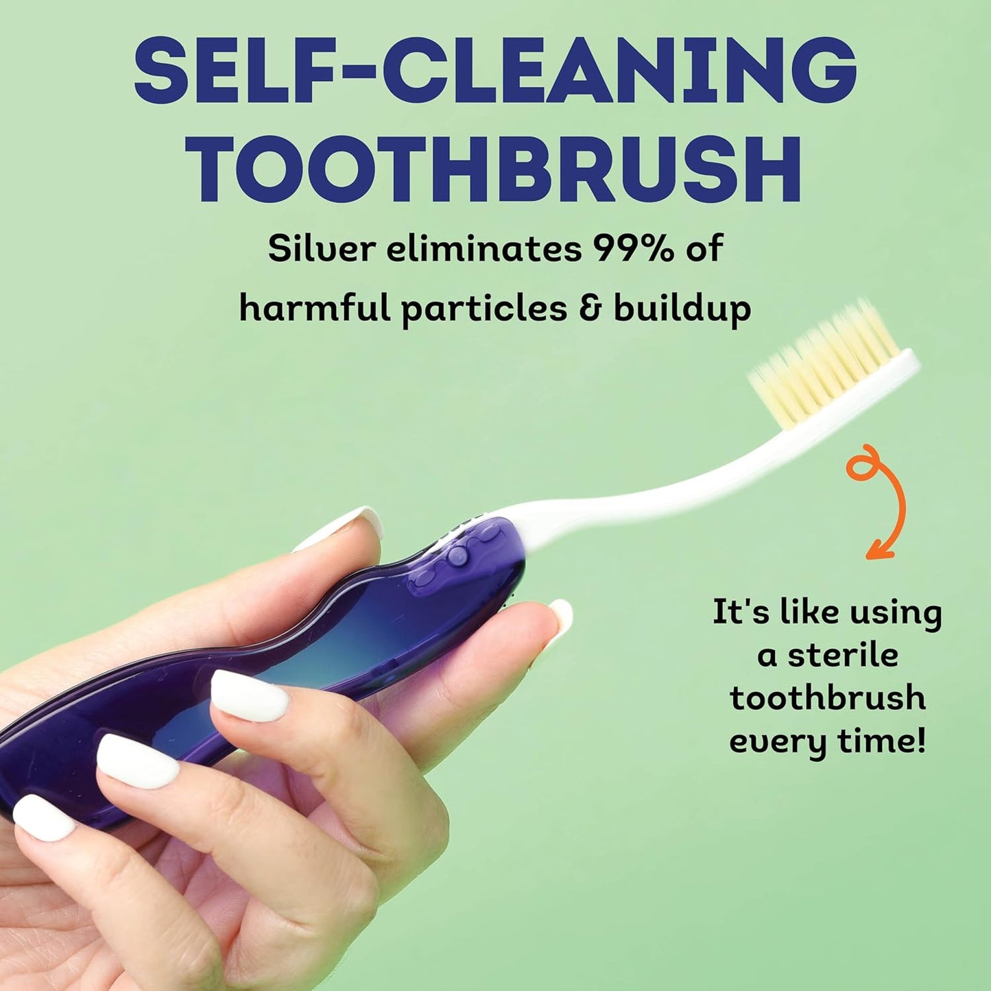 MOUTHWATCHERS Soft Flossing Folding Travel Toothbrush, Red, Ultra Clean, Good for Sensitive Teeth and Gums, by Dr. Plotka's