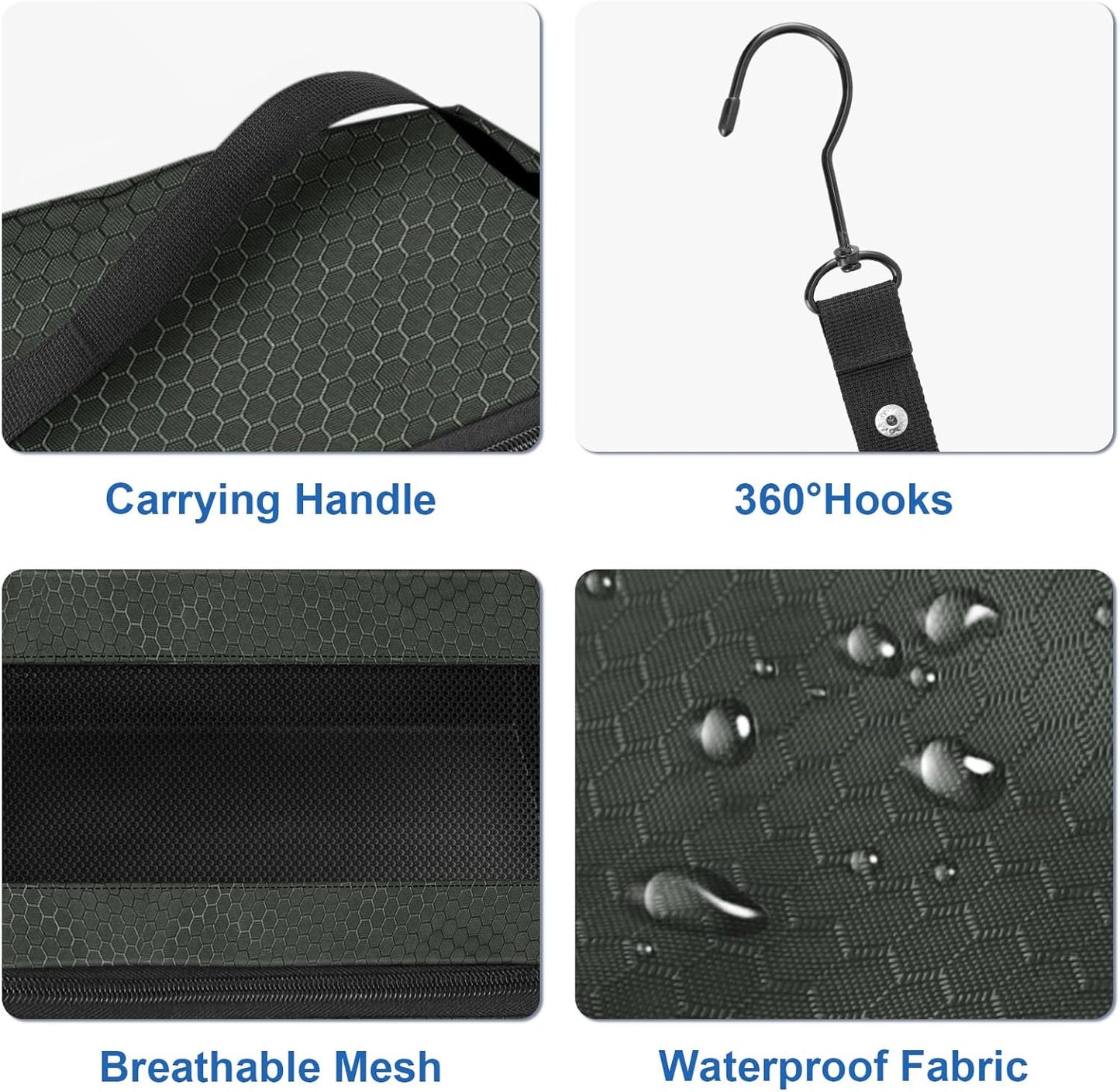 Suitcase Organizer, Travel Luggage Organizer Portable Hanging Travel Shelves Collapsible Hanging Packing Cubes for Carry on Suitcase