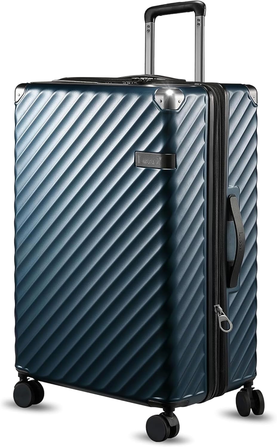 LUGGEX Luggage with Spinner Wheels, Polycarbonate Expandable Hard Shell Suitcase