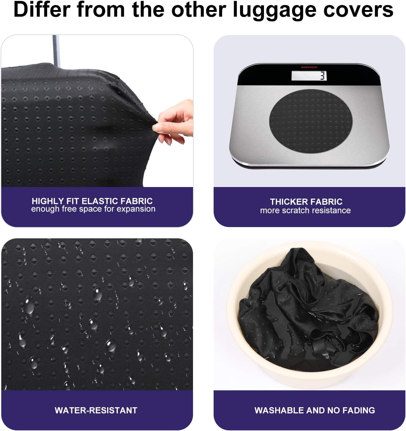 7-Mi Travel Trolley Case Cover Protector Suitcase Cover 29"-30" trolley case luggage storage covers Size XL