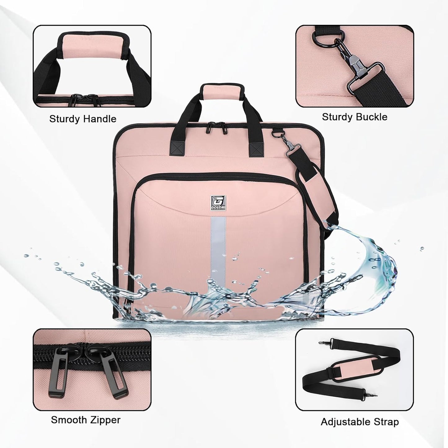 Garment Bags for travel,Hanging clothes Bag for Men Women,Suit Bags with Shoulder Strap,Wedding dress/shirt carry on luggage with fence hook,Wrinkle Free foldable duffle bag,Waterproof luux travel bag