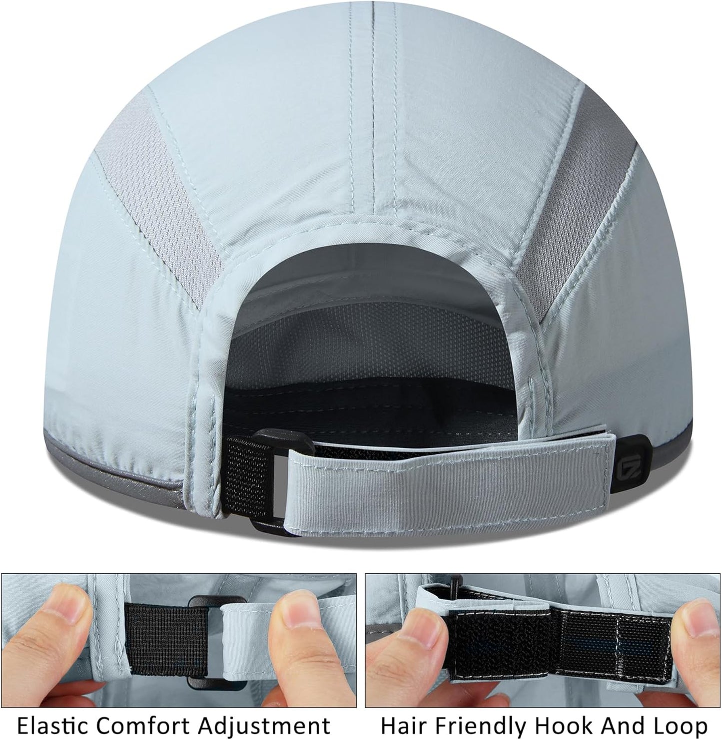 GADIEMKENSD Reflective Folding Outdoor Hat Unstructured Design UPF 50+ Sun Protection Sport Hats for Womens and Mens