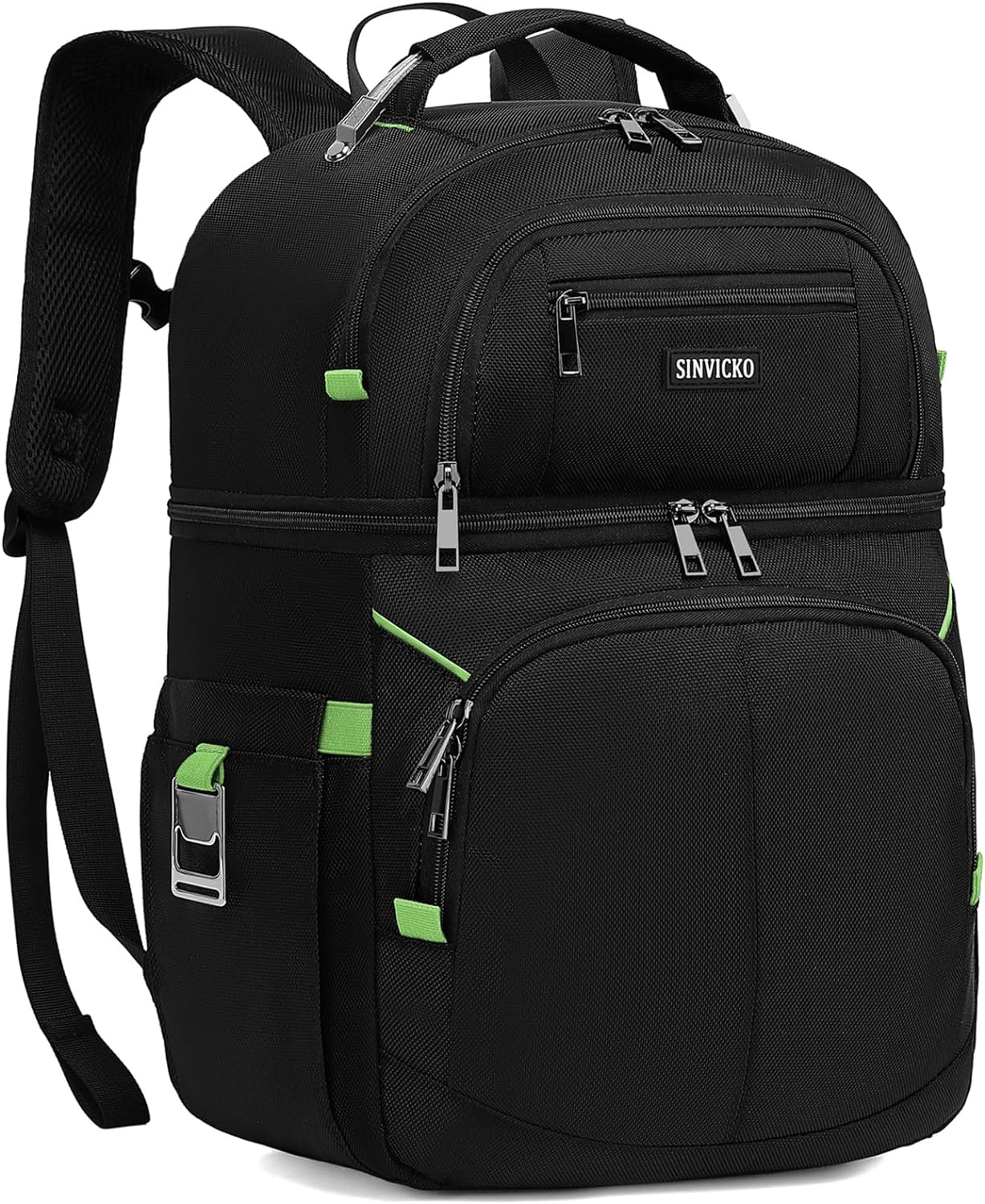 Insulated Cooler Backpack,Double Deck Leakproof Cooler Bag,Insulated Backpack Cooler Lunch Backpack for Men Women