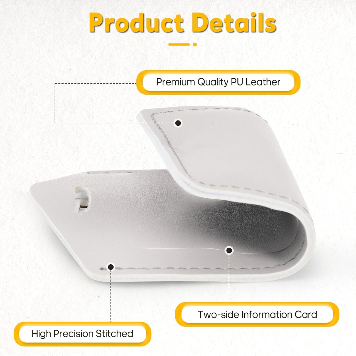 Travelambo Luggage Tags for Suitcases PU Leather Travel Tags Bag Tags Privacy Protection Travel Essentials