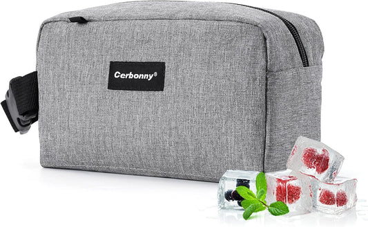 Cerbonny Small Cooler Bag Freezable Lunch Bag for Work School Travel, Leak-proof, Insulated, PVC Free, BPA Free, Waterproof, Easy to Clean