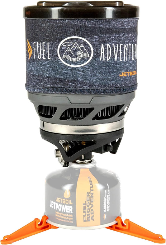 Jetboil MiniMo Camping and Backpacking Stove Cooking System with Adjustable Heat Control