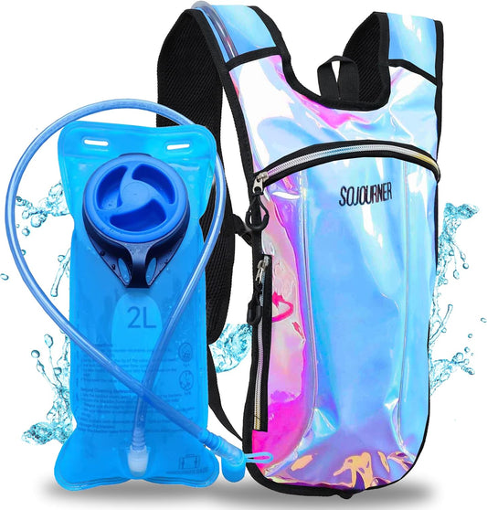 Sojourner Rave Hydration Pack - Hydration Backpack - Hydropack with 2L Bladder - Water Backpack for Festivals, Hiking, Running, Biking and More